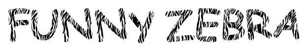Funny Zebra font
